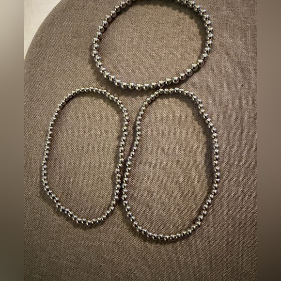 Mint & Lily Silver Beaded Bracelet Set - Picture 8 of 8